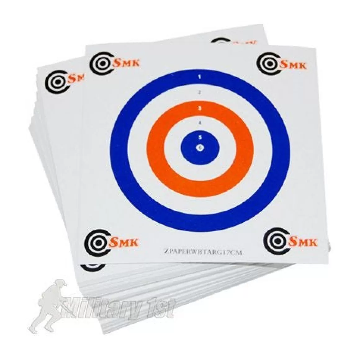 SMK Targets> Red White Blue 17Cm Paper Targets (100 Pack)