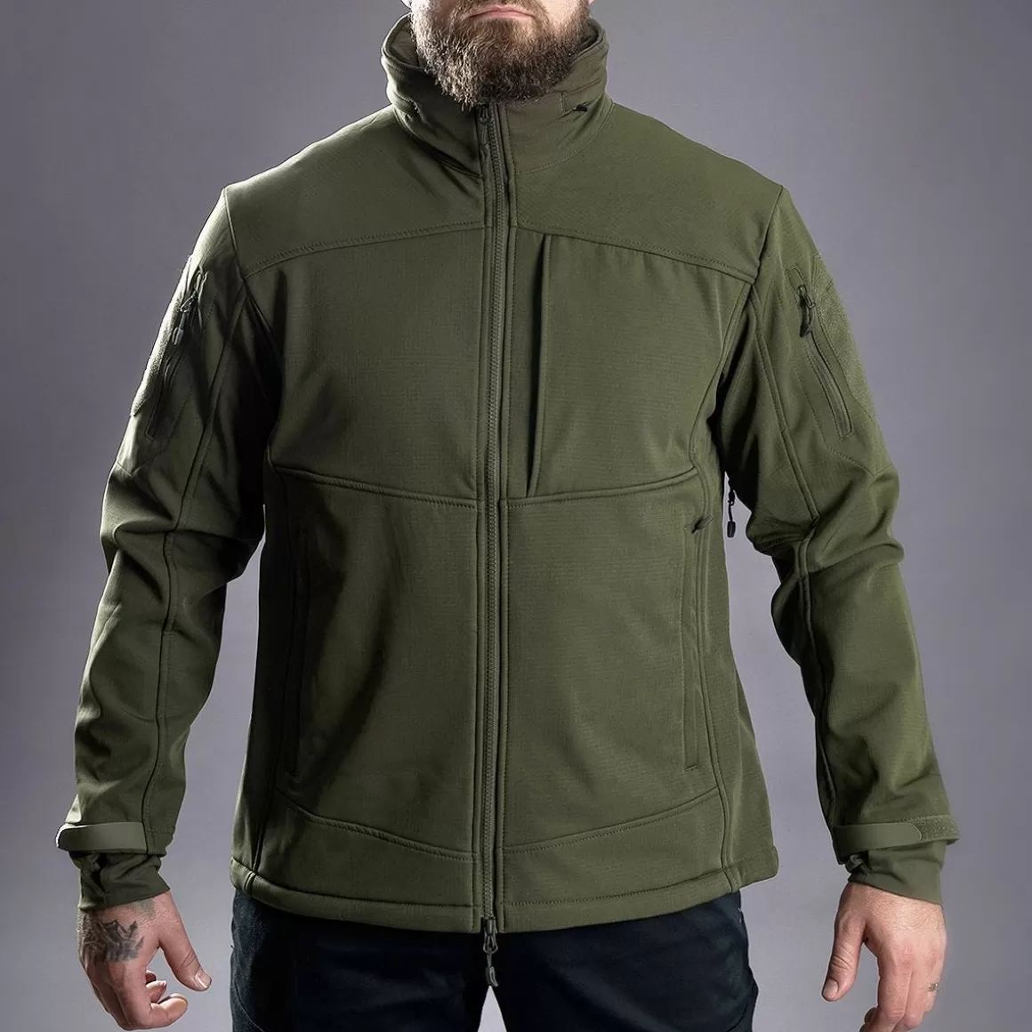 STOIRM Jackets & Coats> Tactical Softshell Jacket Olive