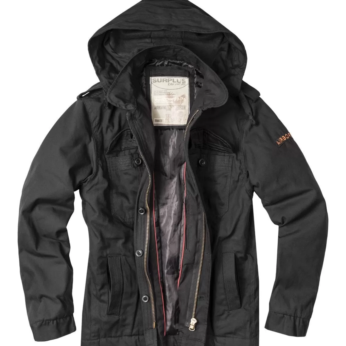 Surplus Jackets & Coats> Airborne Jacket Black