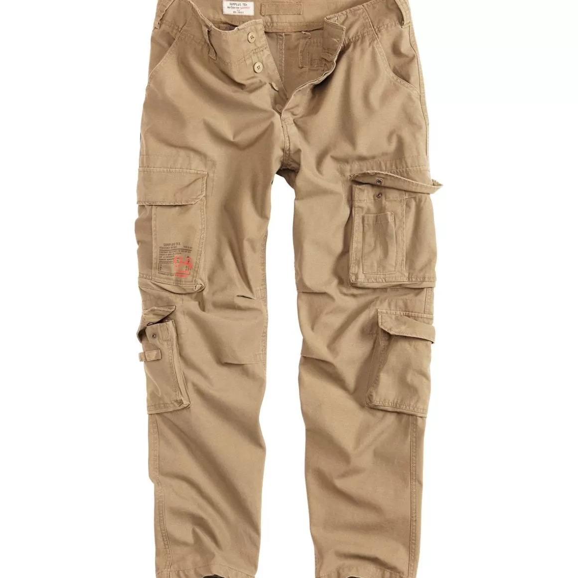 Surplus Trousers> Airborne Slimmy Trousers Beige Washed