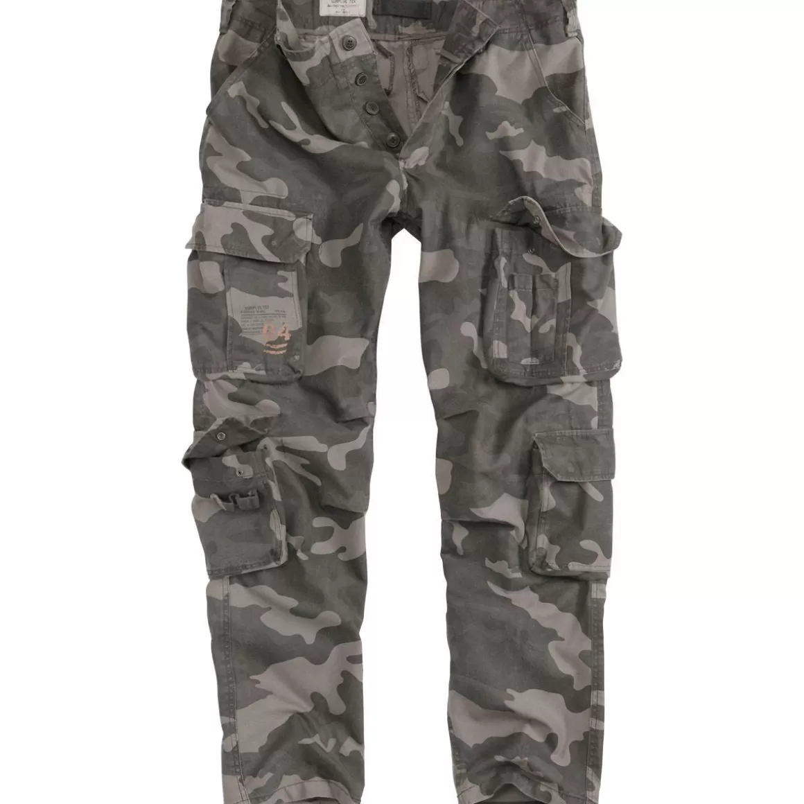 Surplus Trousers> Airborne Slimmy Trousers Black Camo