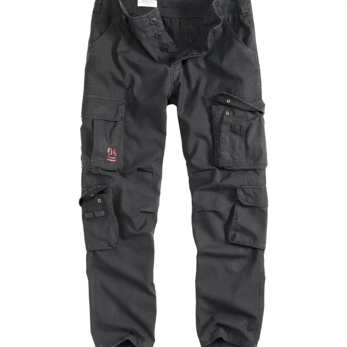 Surplus Trousers> Airborne Slimmy Trousers Black Washed