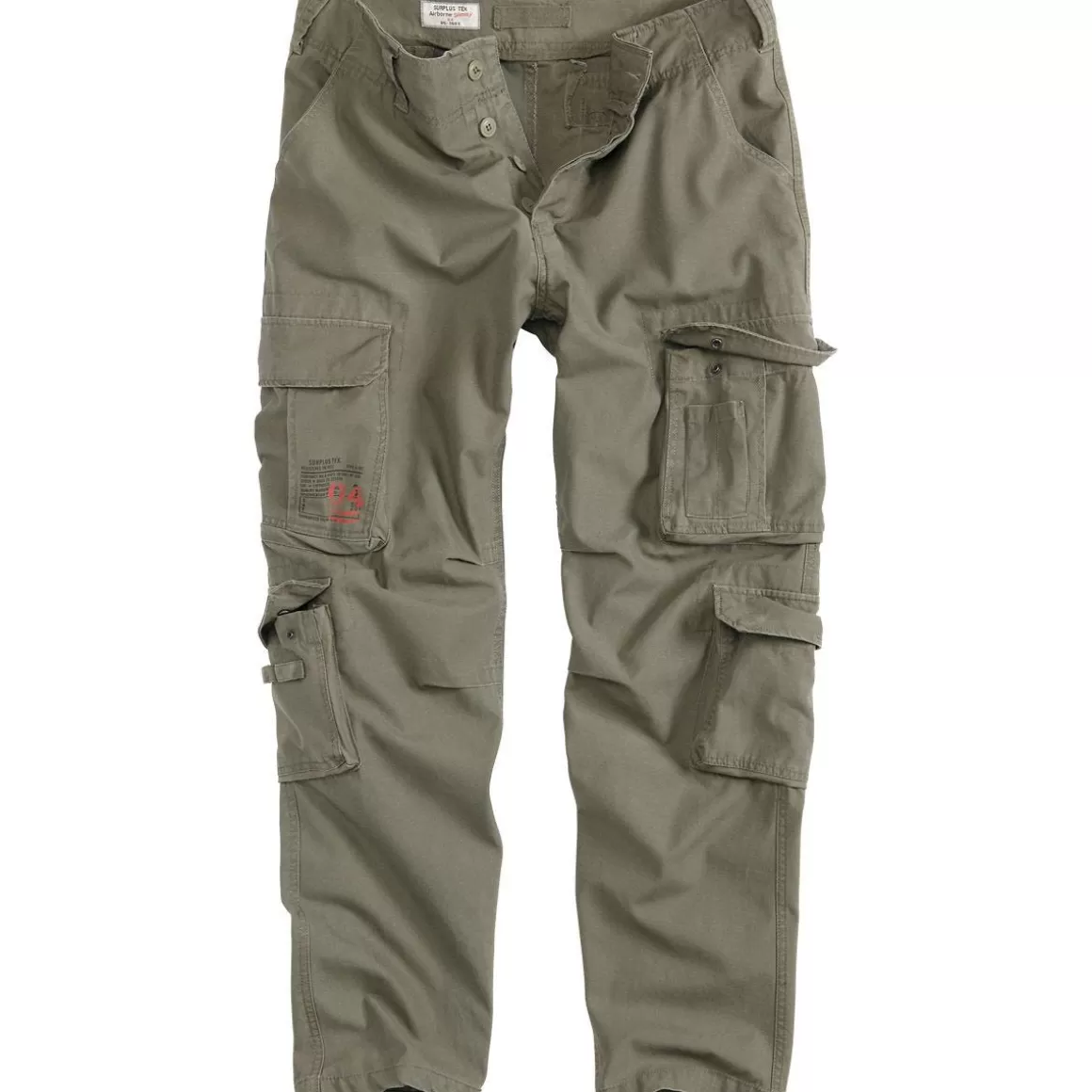 Surplus Trousers> Airborne Slimmy Trousers Olive Washed