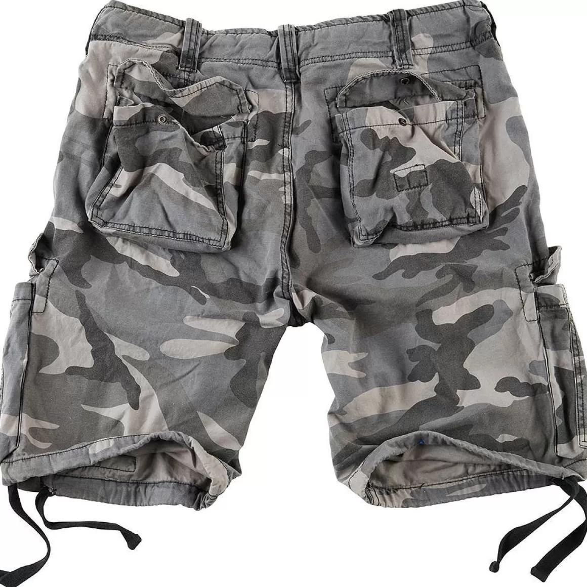 Flyye Industries Shorts>Surplus Airborne Vintage Shorts Washed Night Camo