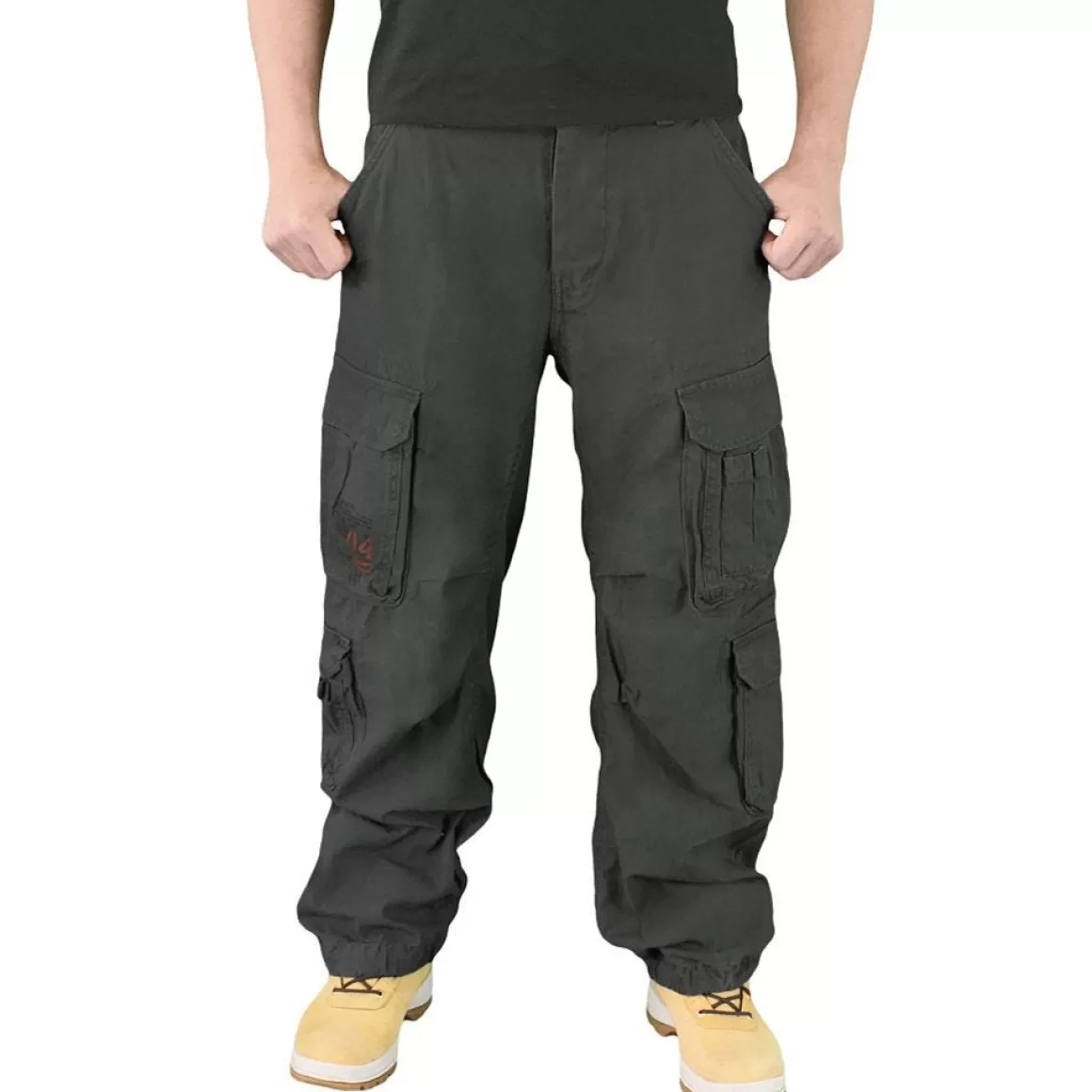 Surplus Trousers> Airborne Vintage Trousers Black