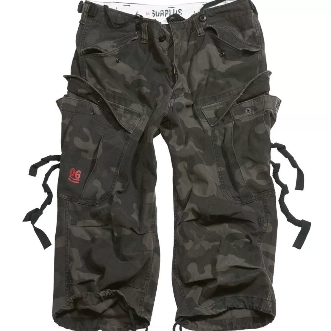 Flyye Industries Shorts>Surplus Engineer Vintage 3/4 Shorts Black Camo