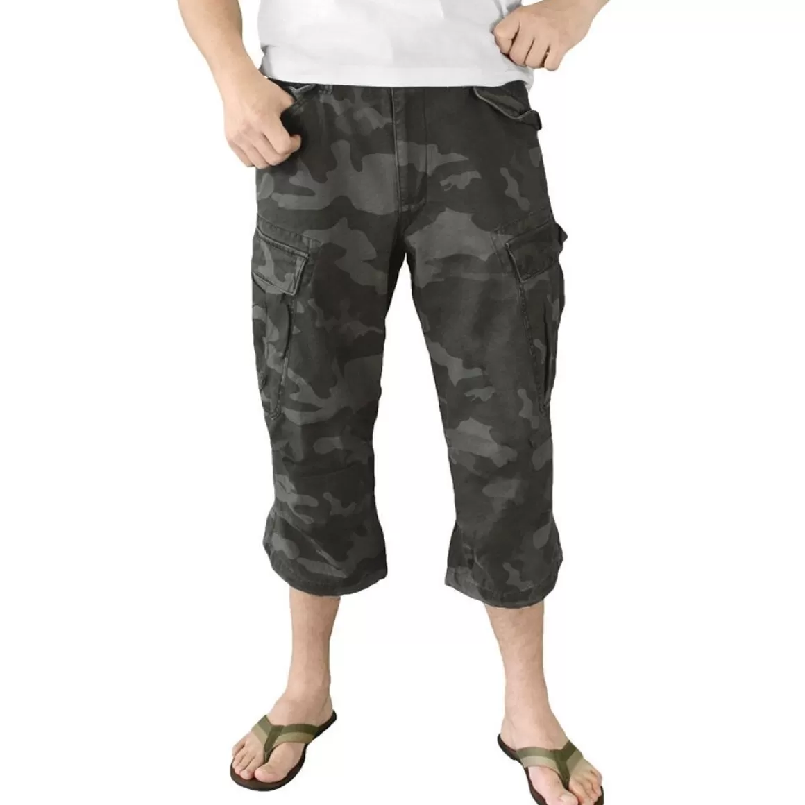 Flyye Industries Shorts>Surplus Engineer Vintage 3/4 Shorts Black Camo