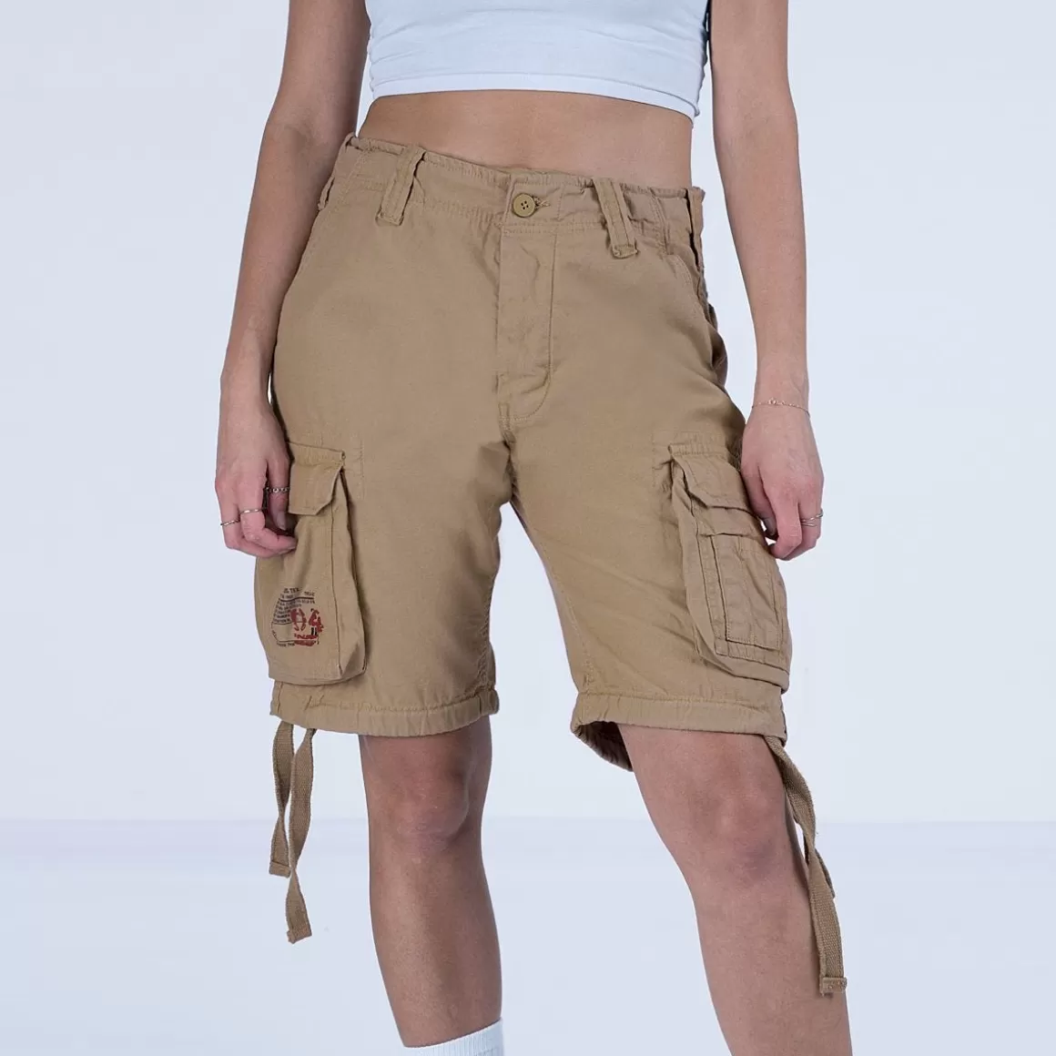 Wisport Shorts>Surplus Ladies Airborne Vintage Shorts Washed Beige