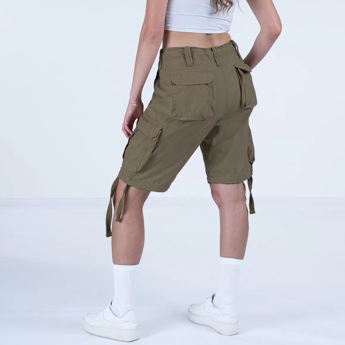 Wisport Shorts>Surplus Ladies Airborne Vintage Shorts Washed Olive
