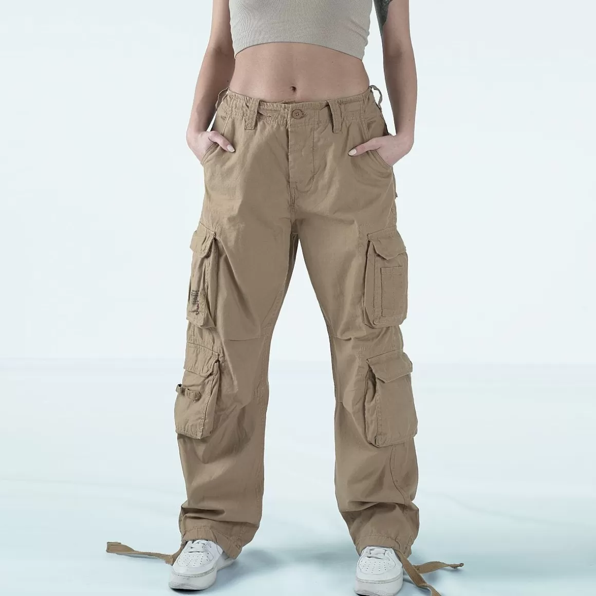 Jack Pyke Trousers>Surplus Ladies Airborne Vintage Trousers Coyote