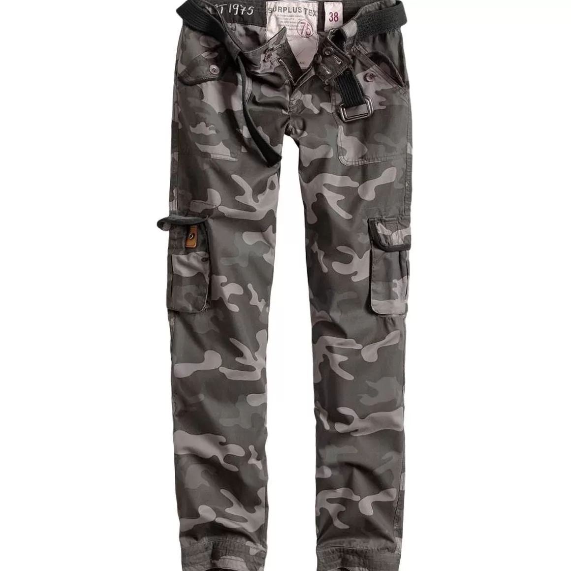 Pentagon Trousers>Surplus Ladies Premium Trousers Slimmy Black Camo