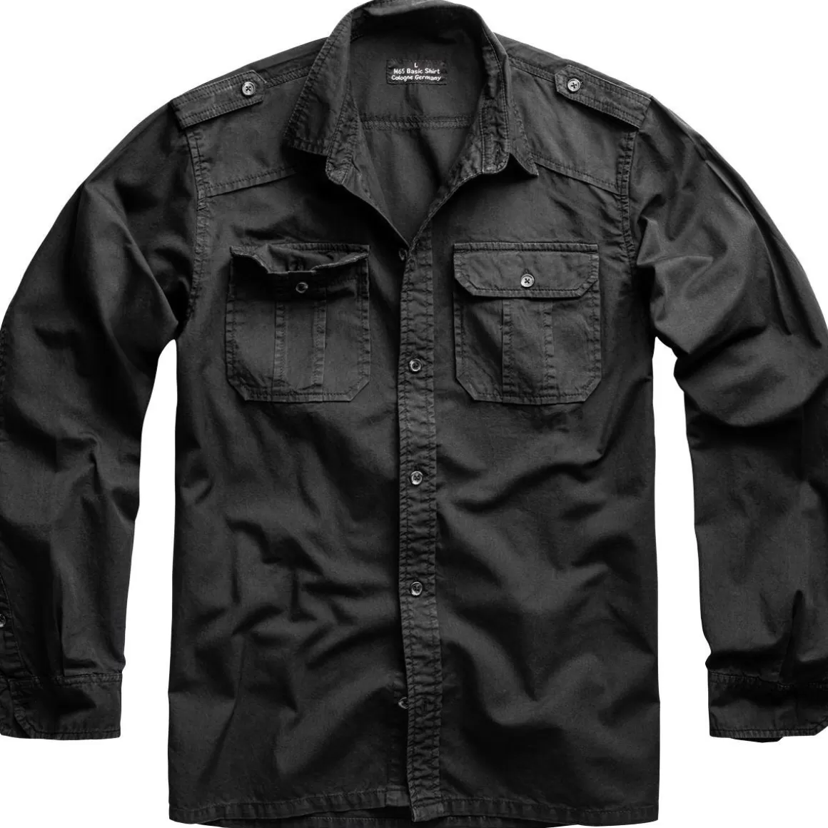 Flyye Industries Shirts>Surplus M65 Basic Shirt 1/1 Black