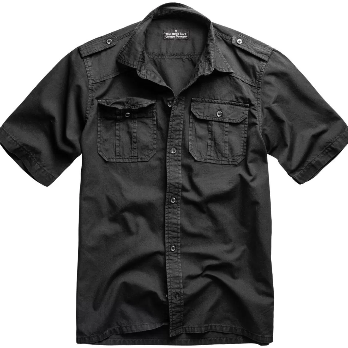 MFH Shirts>Surplus M65 Basic Shirt 1/2 Black