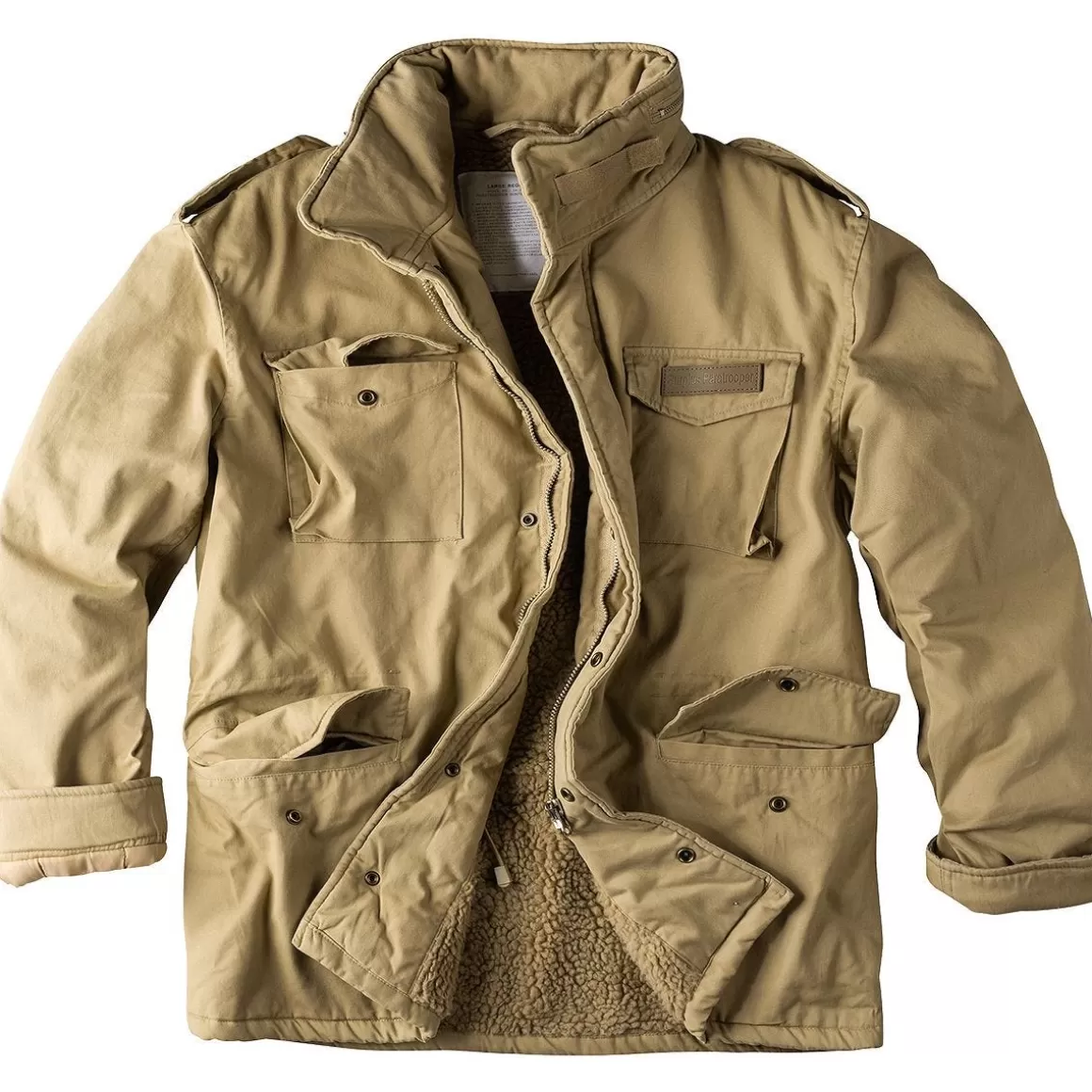 Surplus Jackets & Coats> Paratrooper Winter Jacket Beige Washed