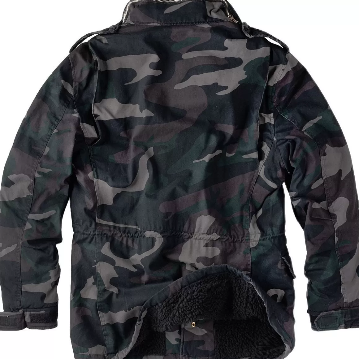 Surplus Jackets & Coats> Paratrooper Winter Jacket Black Camo Washed