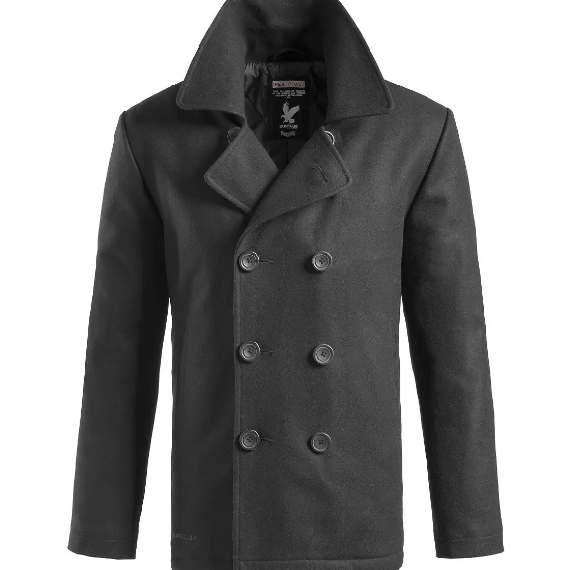 Surplus Jackets & Coats> Pea Coat Black