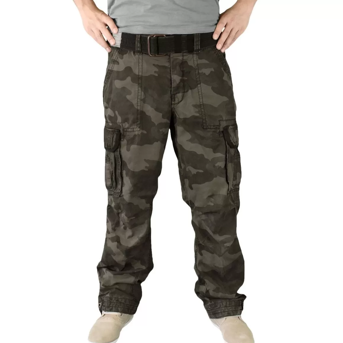Surplus Trousers> Premium Vintage Trousers Black Camo