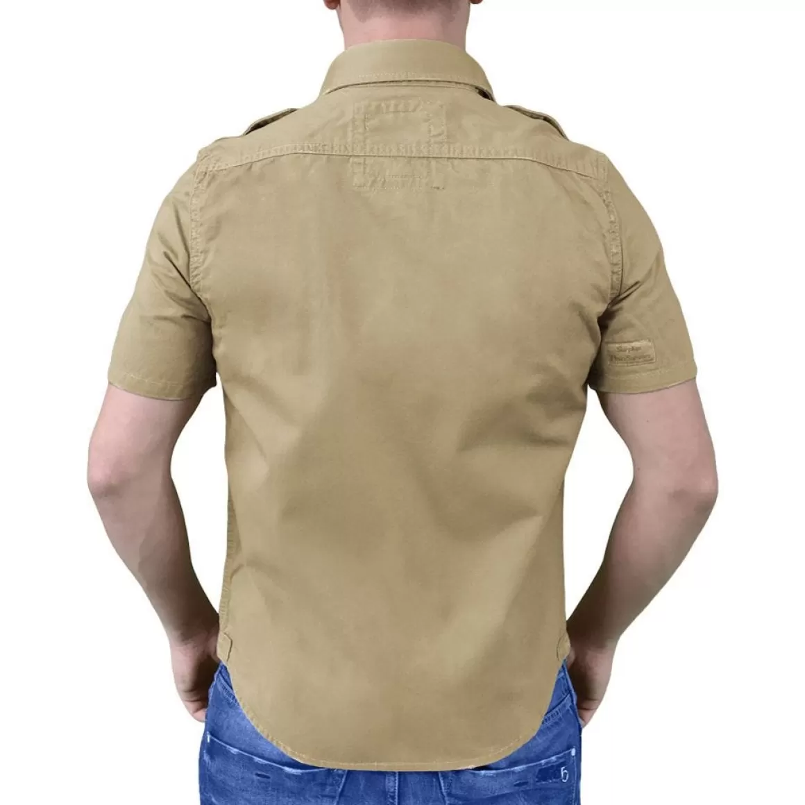 Wisport Shirts>Surplus Raw Vintage Short Sleeve Shirt Beige