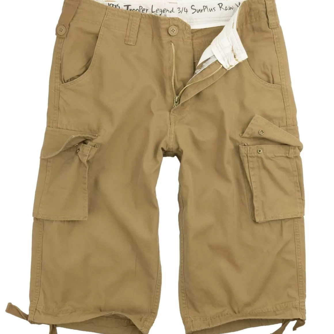 Flyye Industries Shorts>Surplus Trooper Legend 3/4 Shorts Beige Washed