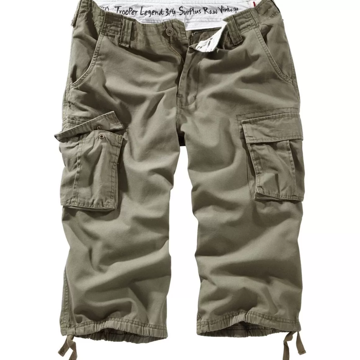 Viper Shorts>Surplus Trooper Legend 3/4 Shorts Olive Washed