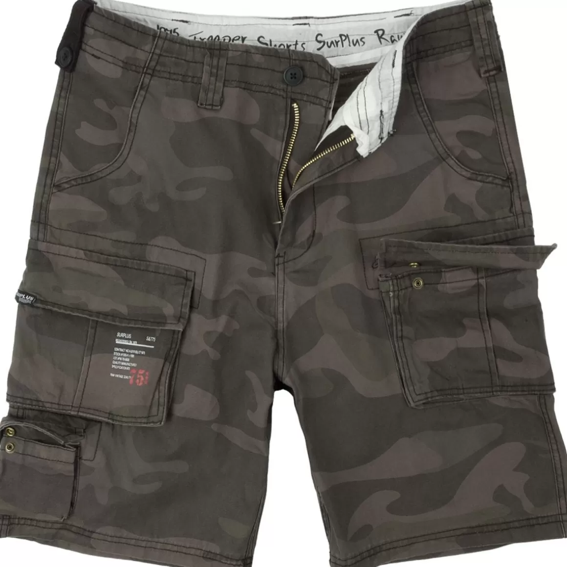 MFH Shorts>Surplus Trooper Shorts Black Camo