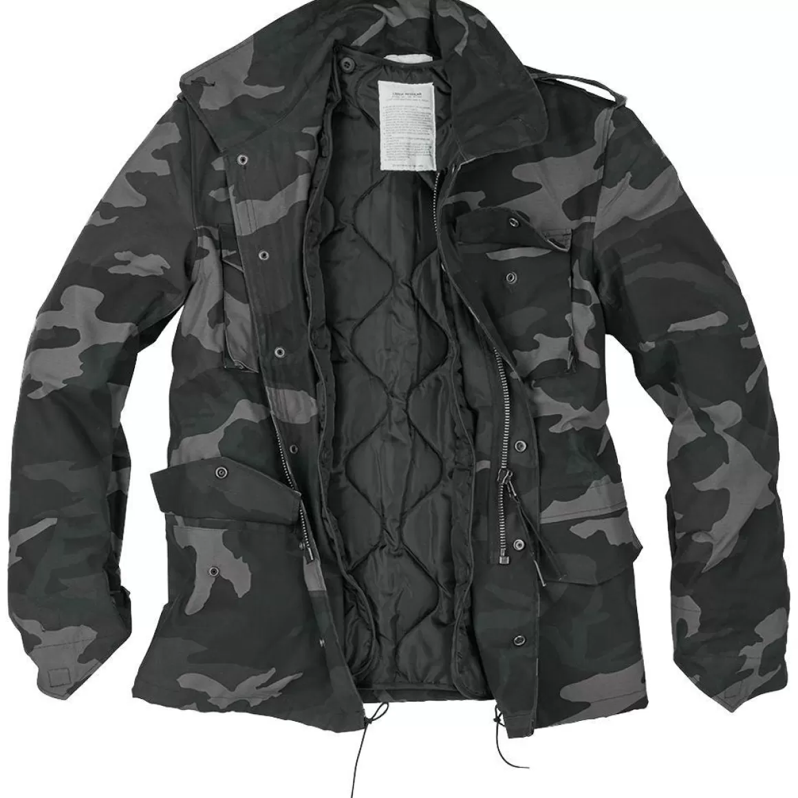 Surplus Jackets & Coats> Us Field Jacket M65 Black Camo