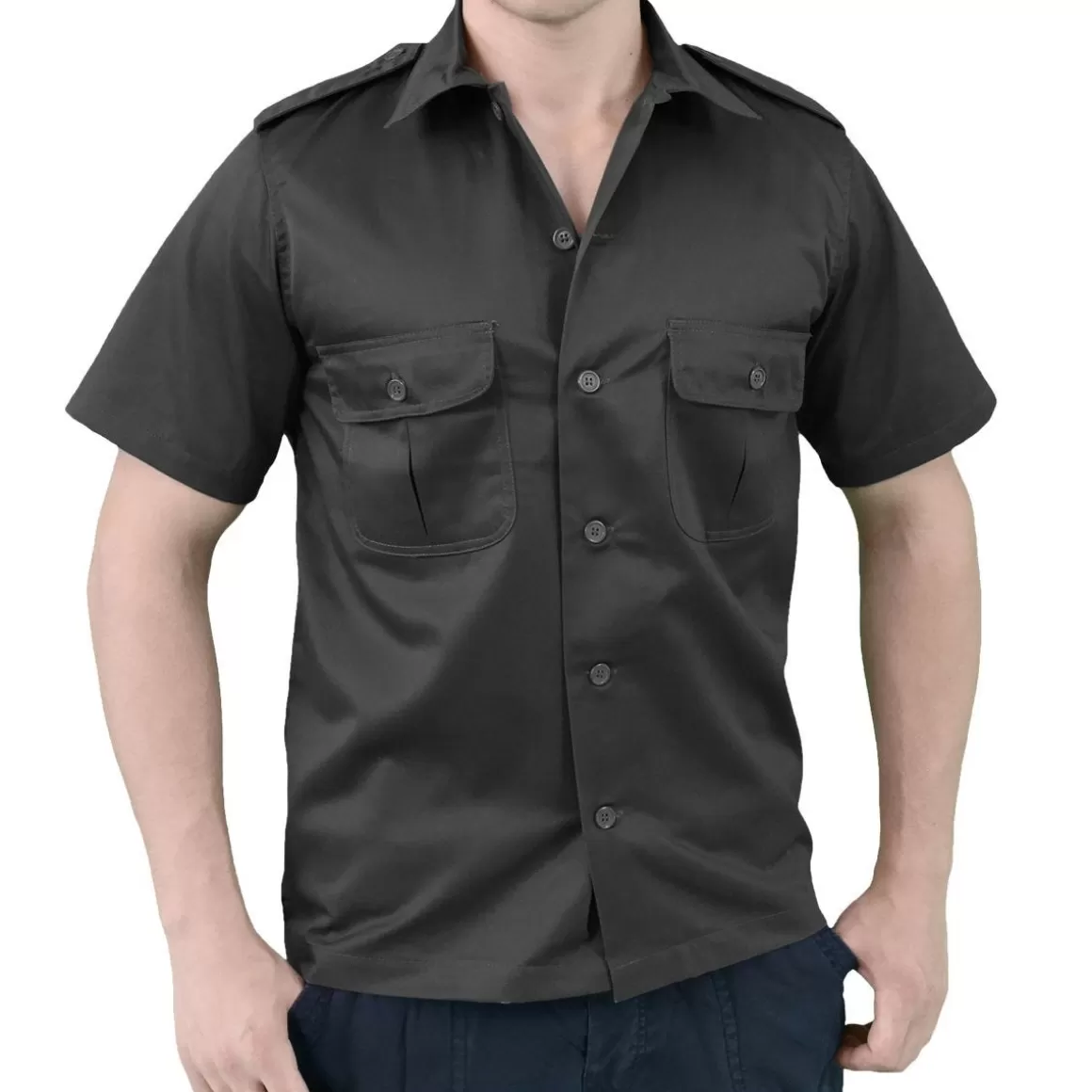 Leatherman Shirts>Surplus Us Shirt Short Sleeve Black