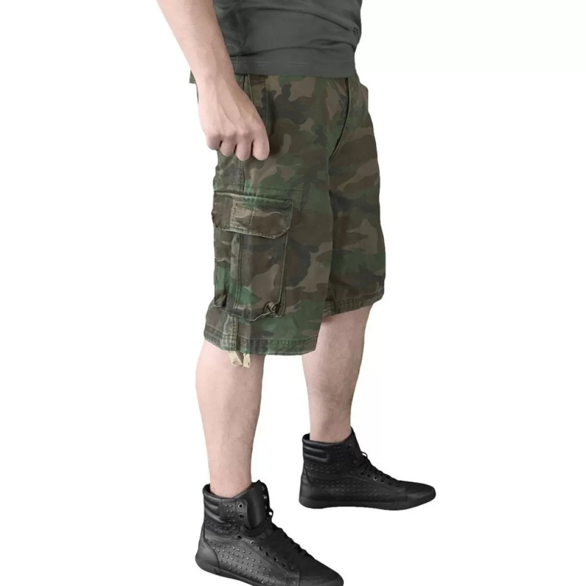 Flyye Industries Shorts>Surplus Vintage Shorts Washed Woodland