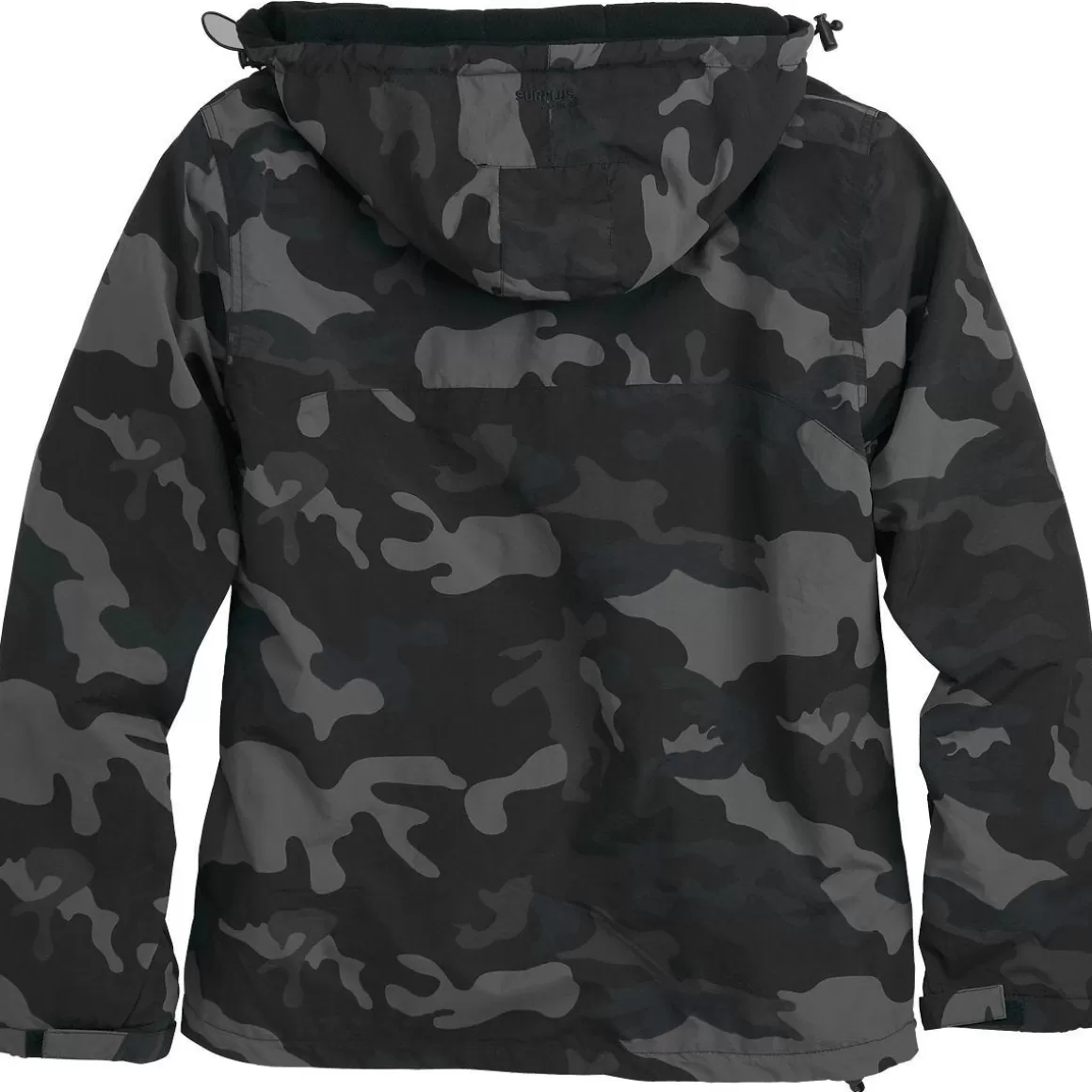 Surplus Jackets & Coats> Windbreaker Jacket With Zipper Black Camo