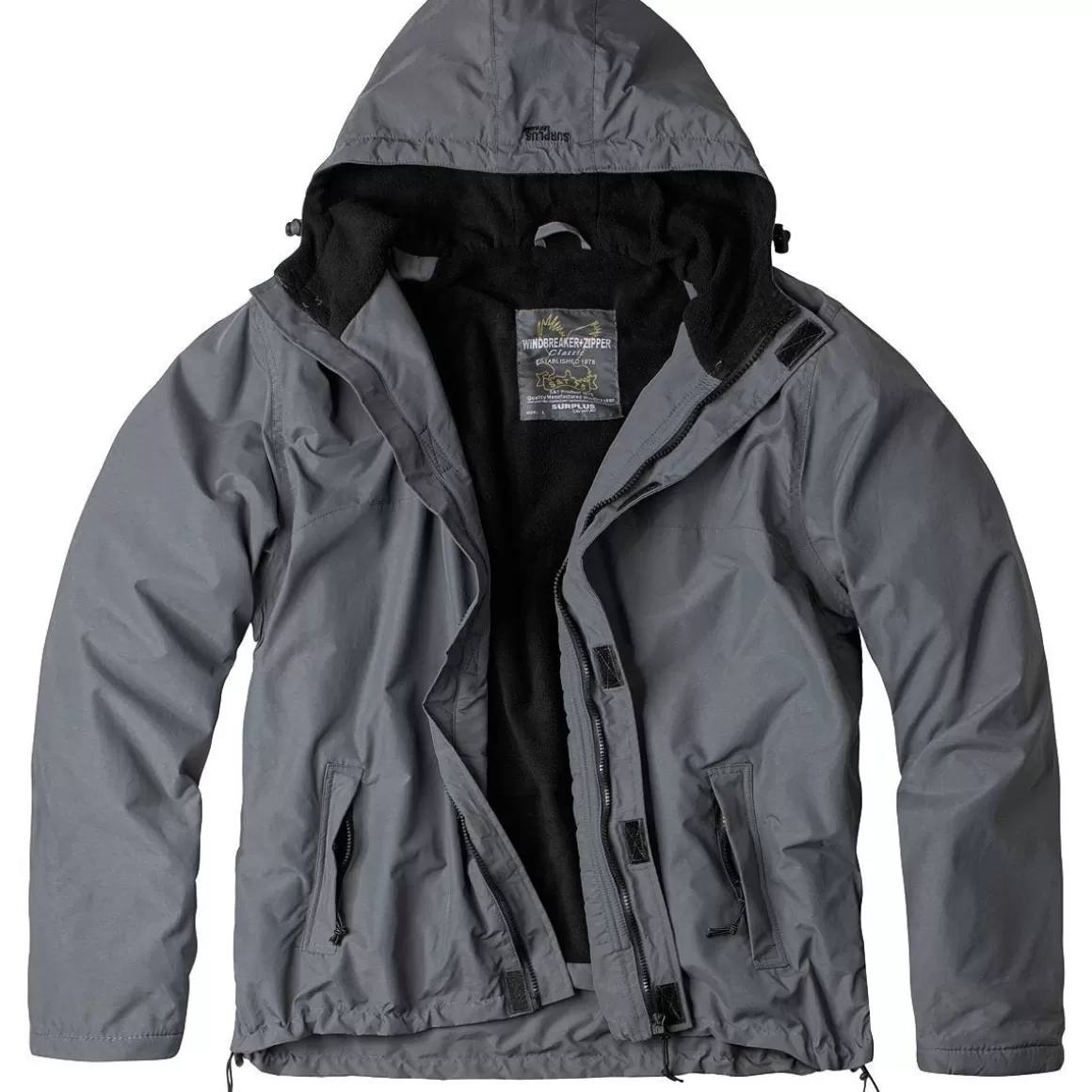 Surplus Jackets & Coats> Windbreaker With Zipper Grey