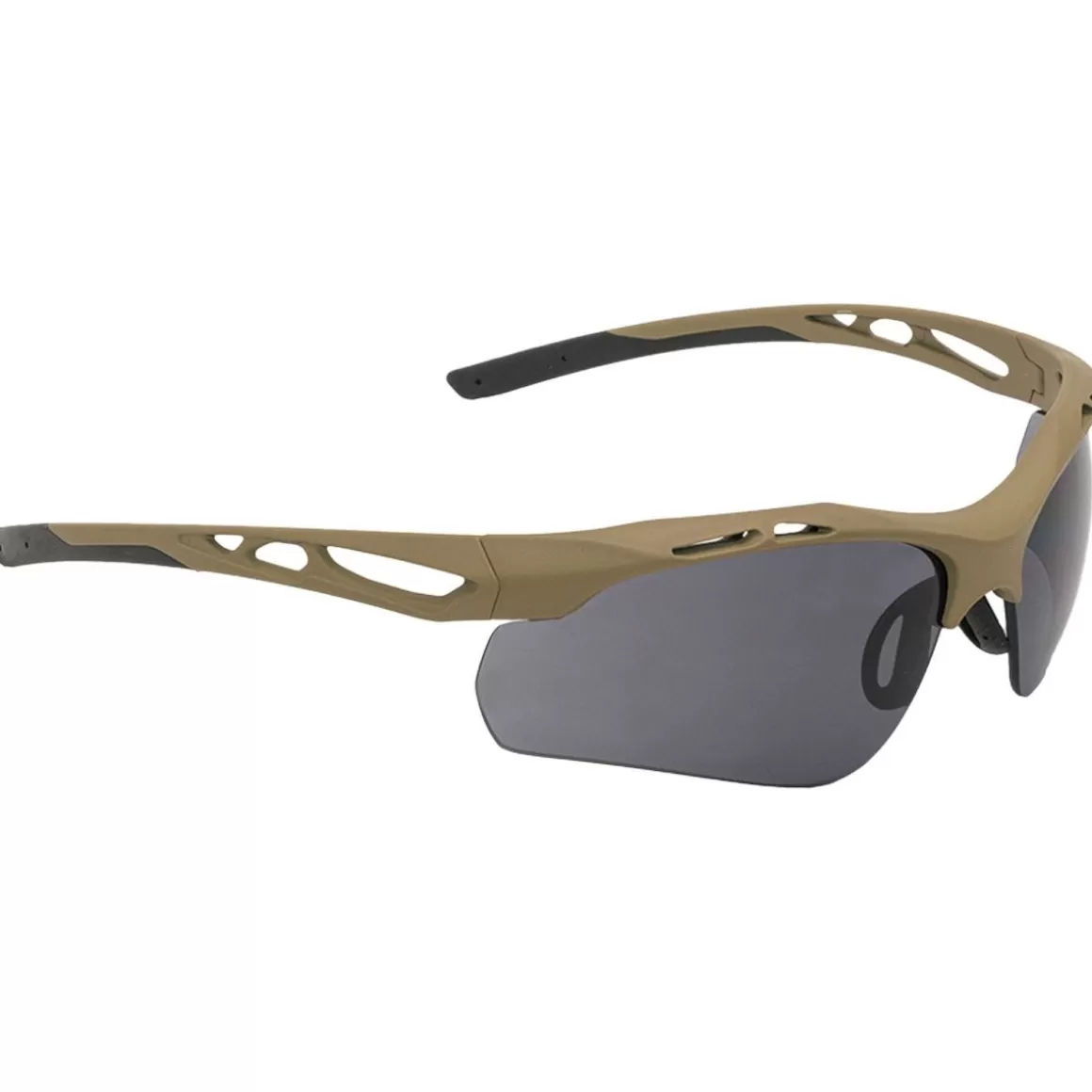 Swiss Eye Glasses> Attac Sunglasses - Smoke + Orange + Clear Lens / Rubber Coyote Frame