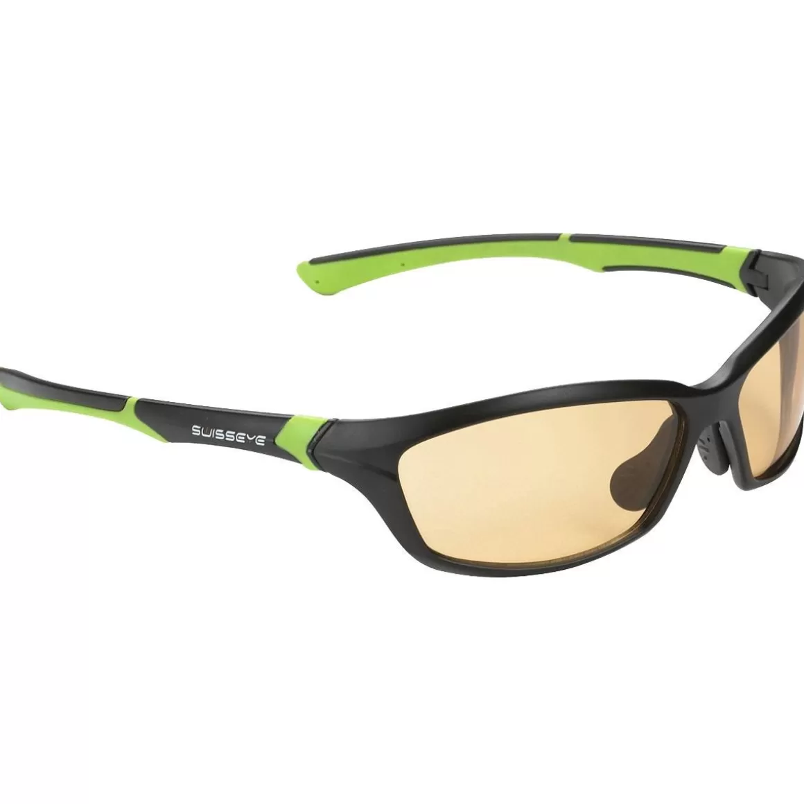 Swiss Eye Glasses> Drift Sunglasses - Photochromic Orange Smoke Lens / Matt Black Green Frame