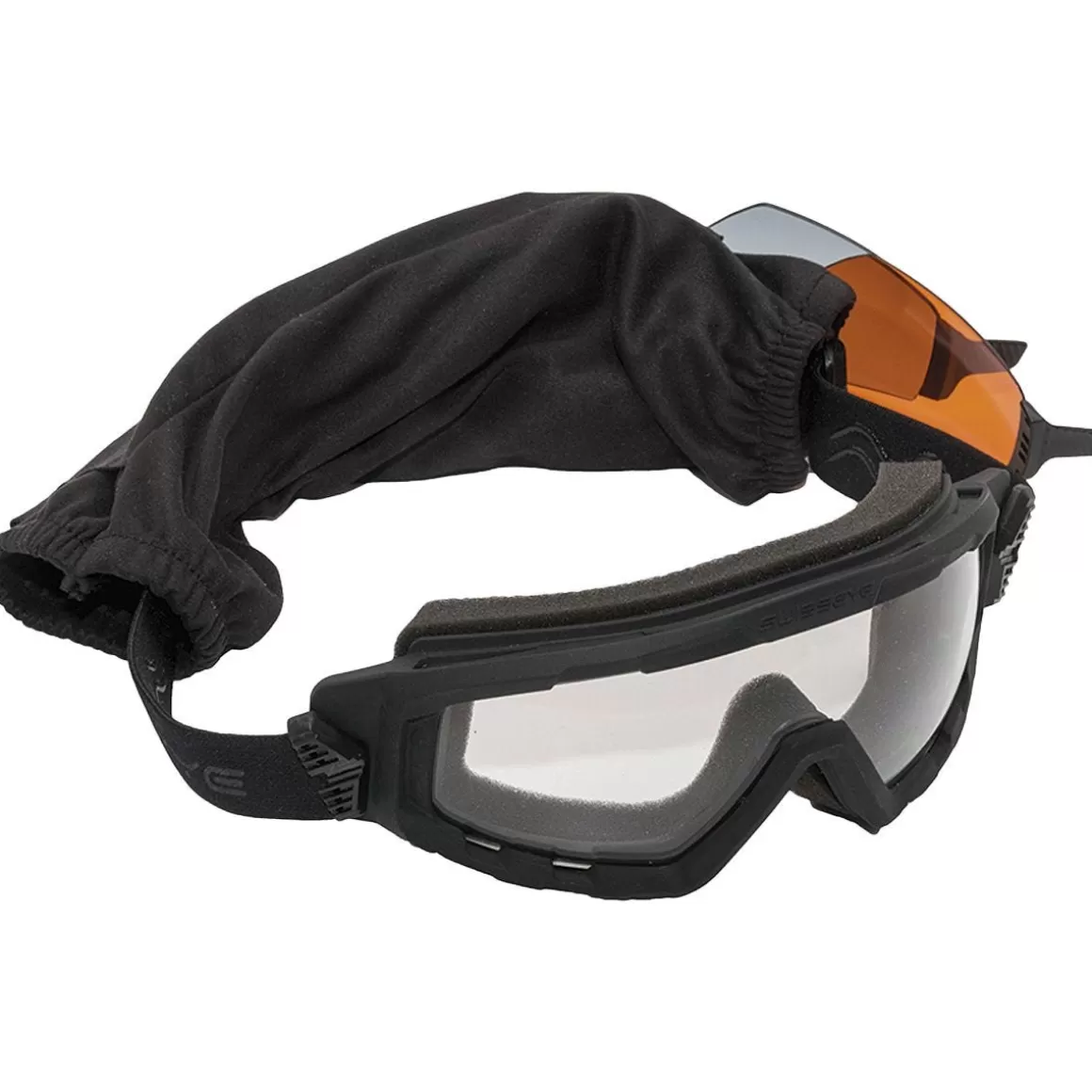 Swiss Eye Goggles> G-Tac Goggle - Smoke + Orange + Clear Lens / Rubber Black Frame