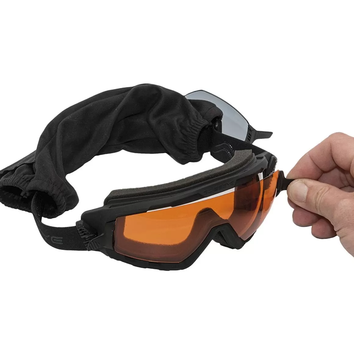Swiss Eye Goggles> G-Tac Goggle - Smoke + Orange + Clear Lens / Rubber Black Frame
