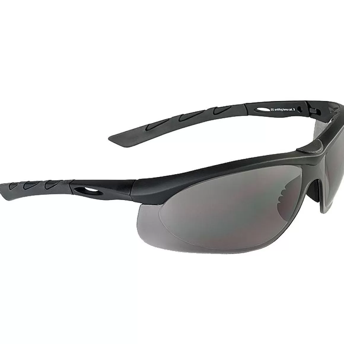 Swiss Eye Ballistic Glasses> Lancer Sunglasses - Smoke Lens / Black Rubber Frame