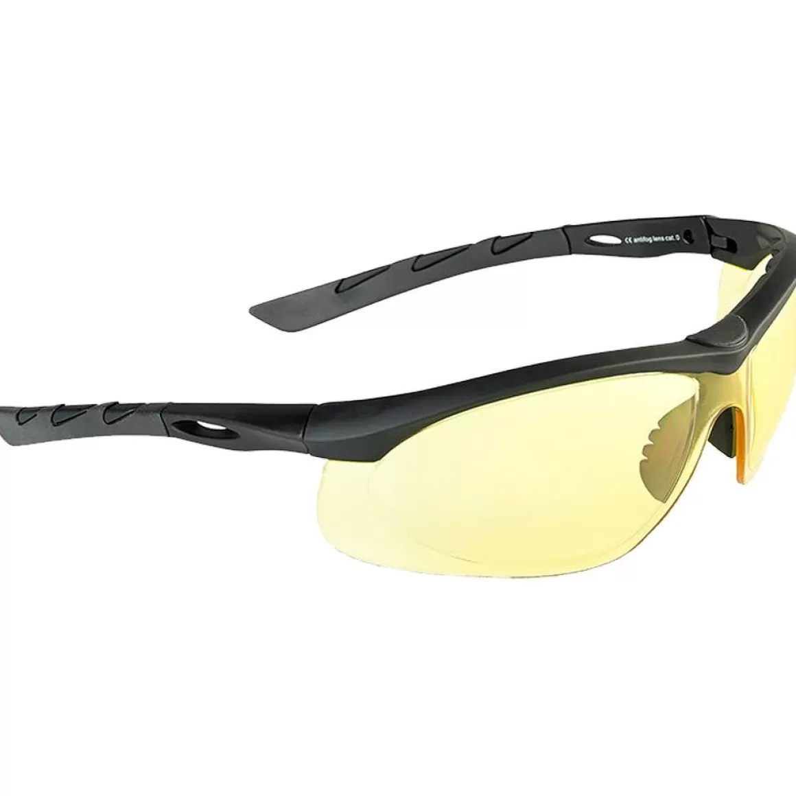 Swiss Eye Ballistic Glasses> Lancer Sunglasses - Yellow Lens / Black Rubber Frame