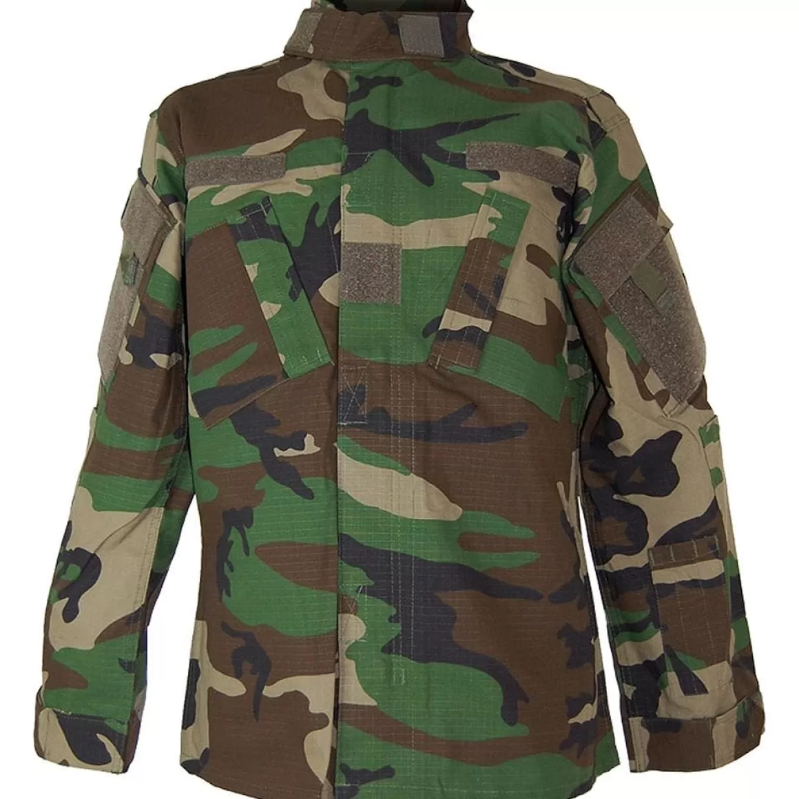 First Tactical Combat Uniforms>Teesar Acu Combat Shirt Woodland