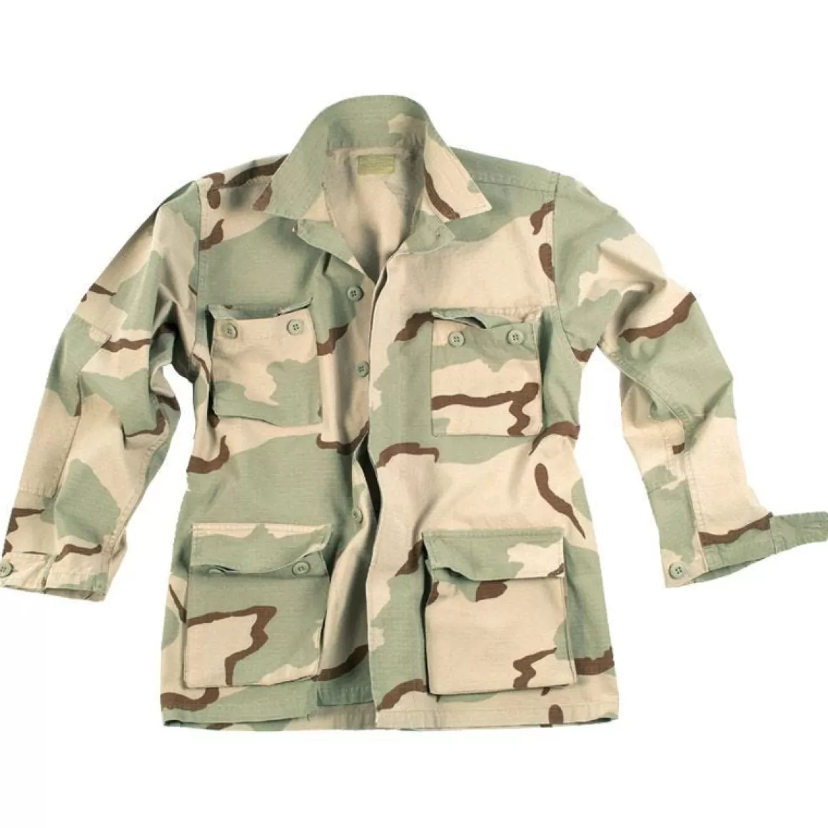 MFH Combat Uniforms>Teesar Bdu Shirt Ripstop Prewashed 3-Colour Desert