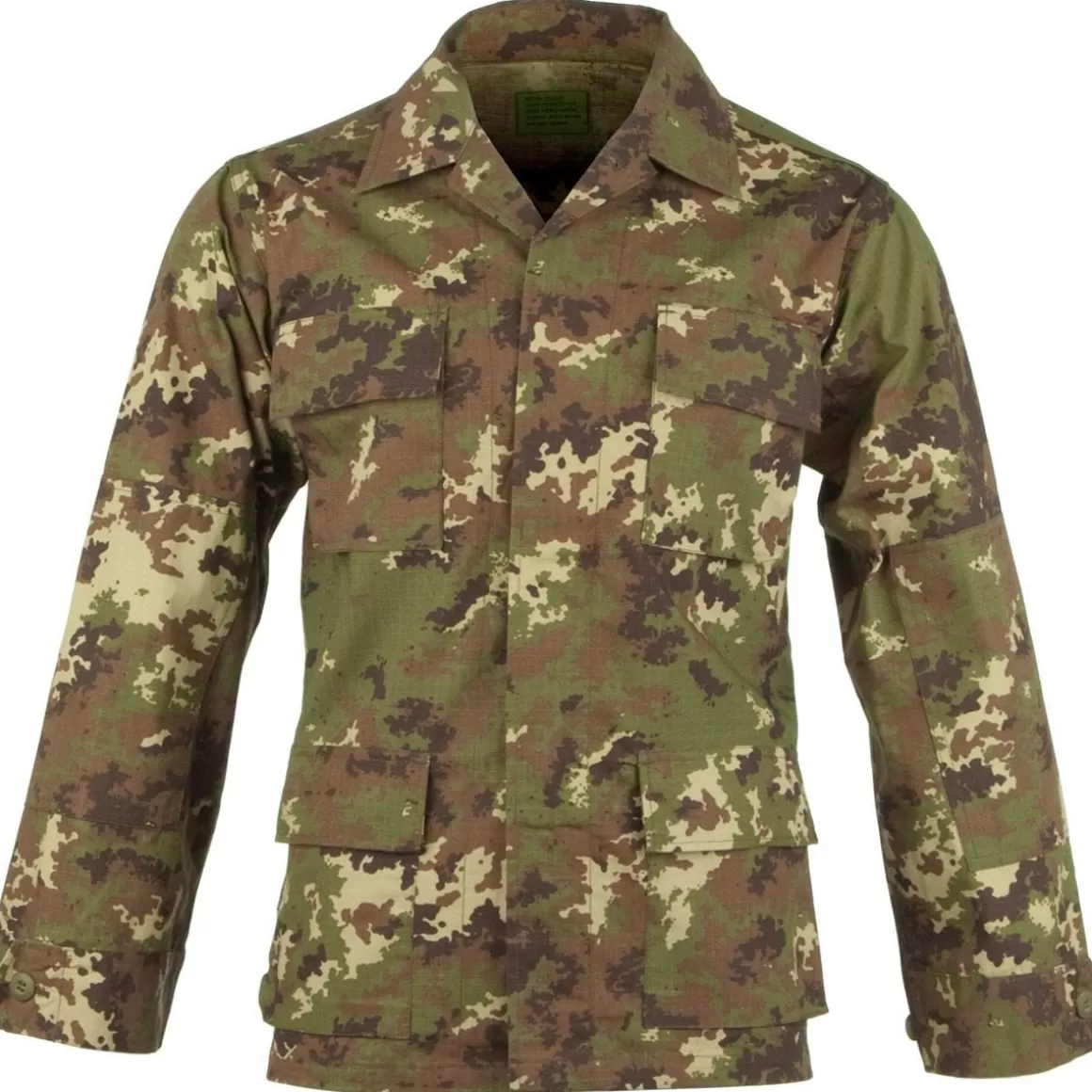 MFH Combat Uniforms>Teesar Bdu Shirt Ripstop Vegetato Woodland