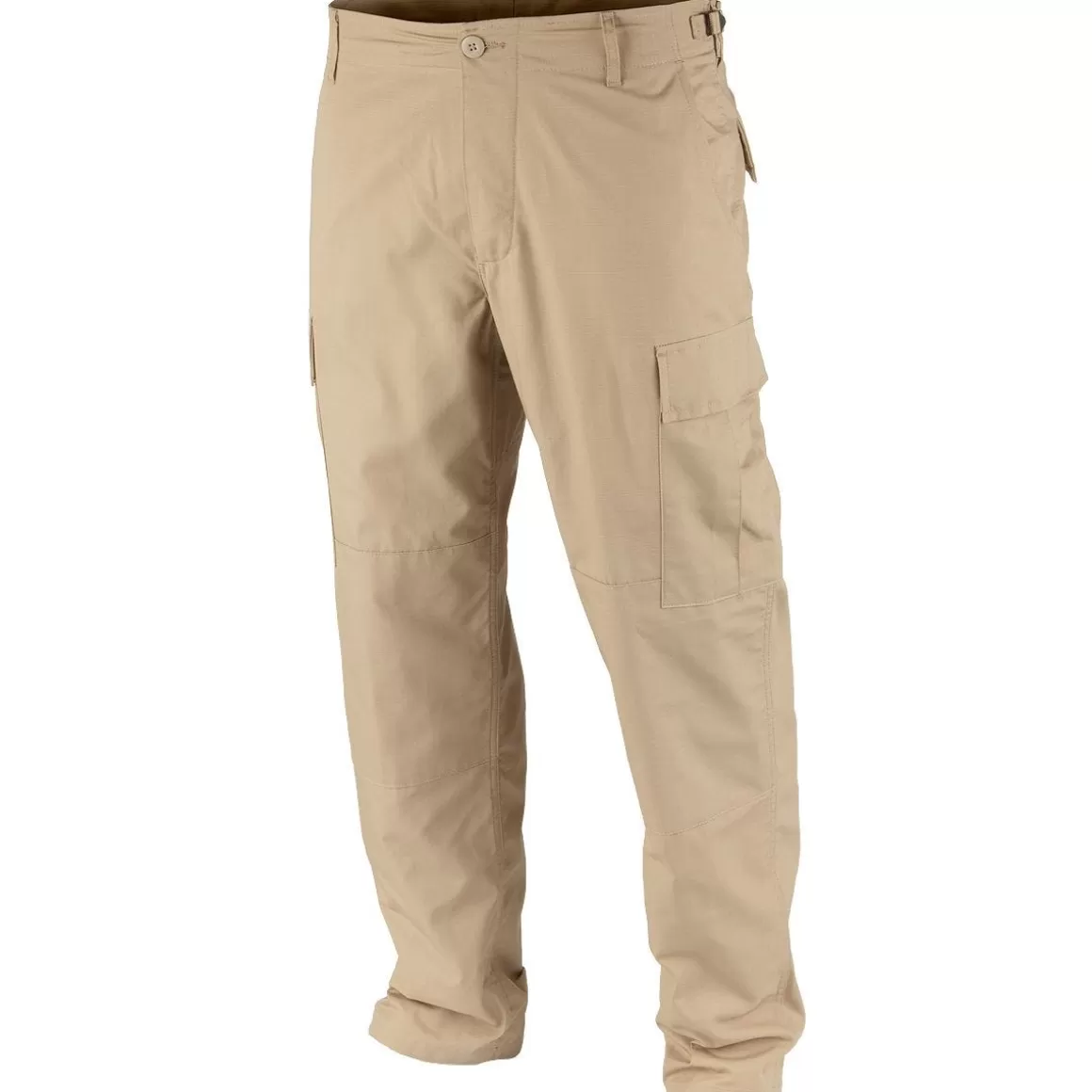 Direct Action Combat Uniforms>Teesar Bdu Trousers Ripstop Khaki