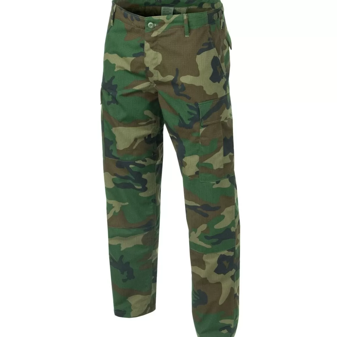 MFH Combat Uniforms>Teesar Bdu Trousers Ripstop Woodland