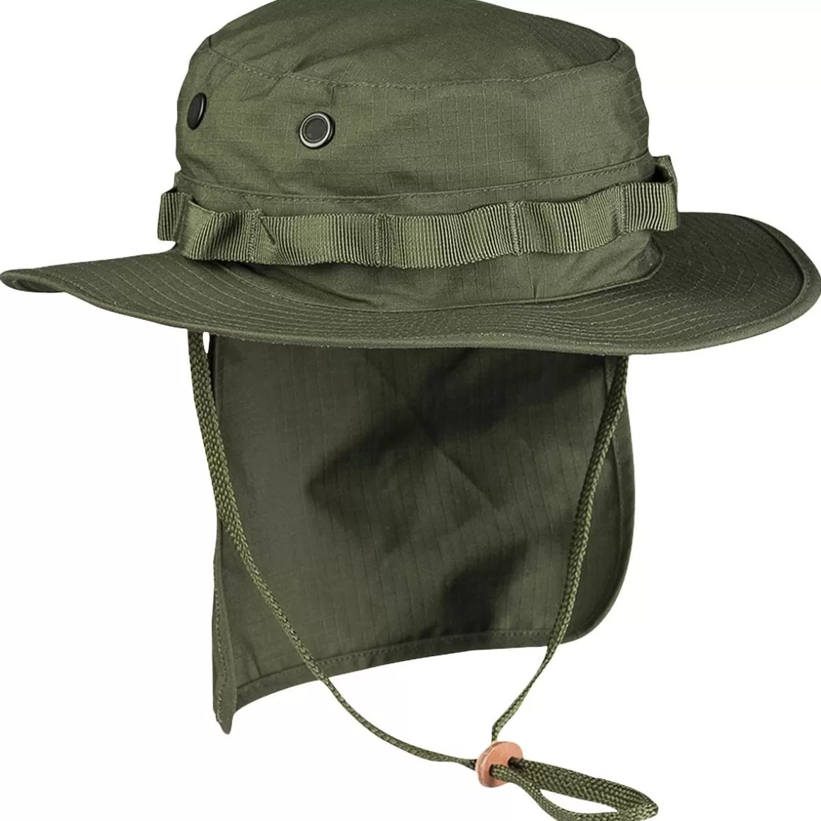 Wisport Headwear>Teesar British Boonie Hat With Neck Flap Ripstop Olive