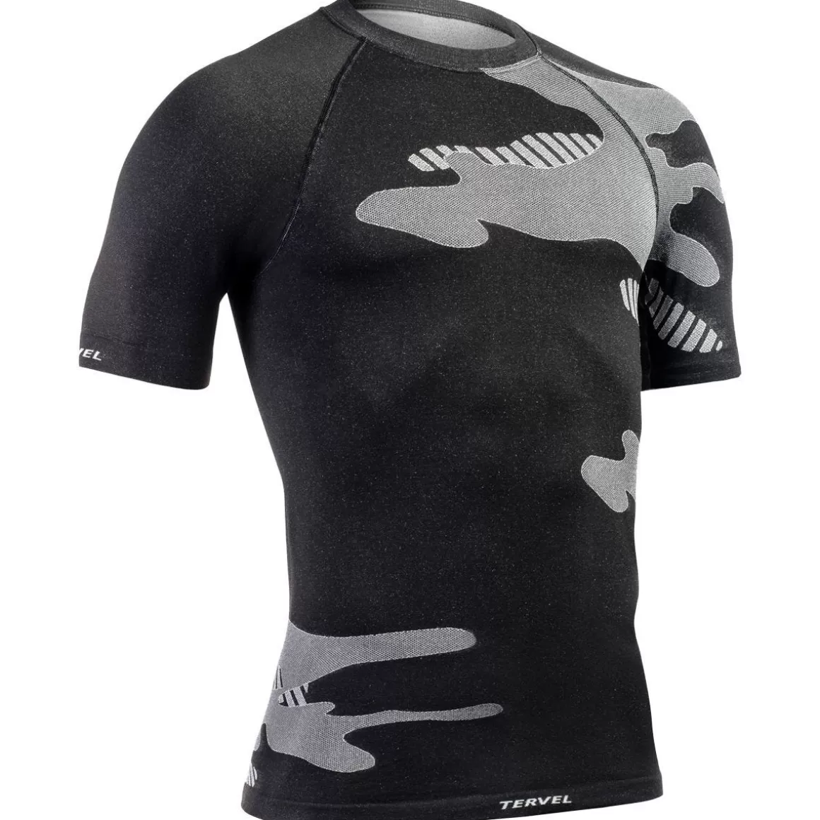 Highlander Base Layers>Tervel Optiline Light Shirt Short Sleeve Black/Light Grey