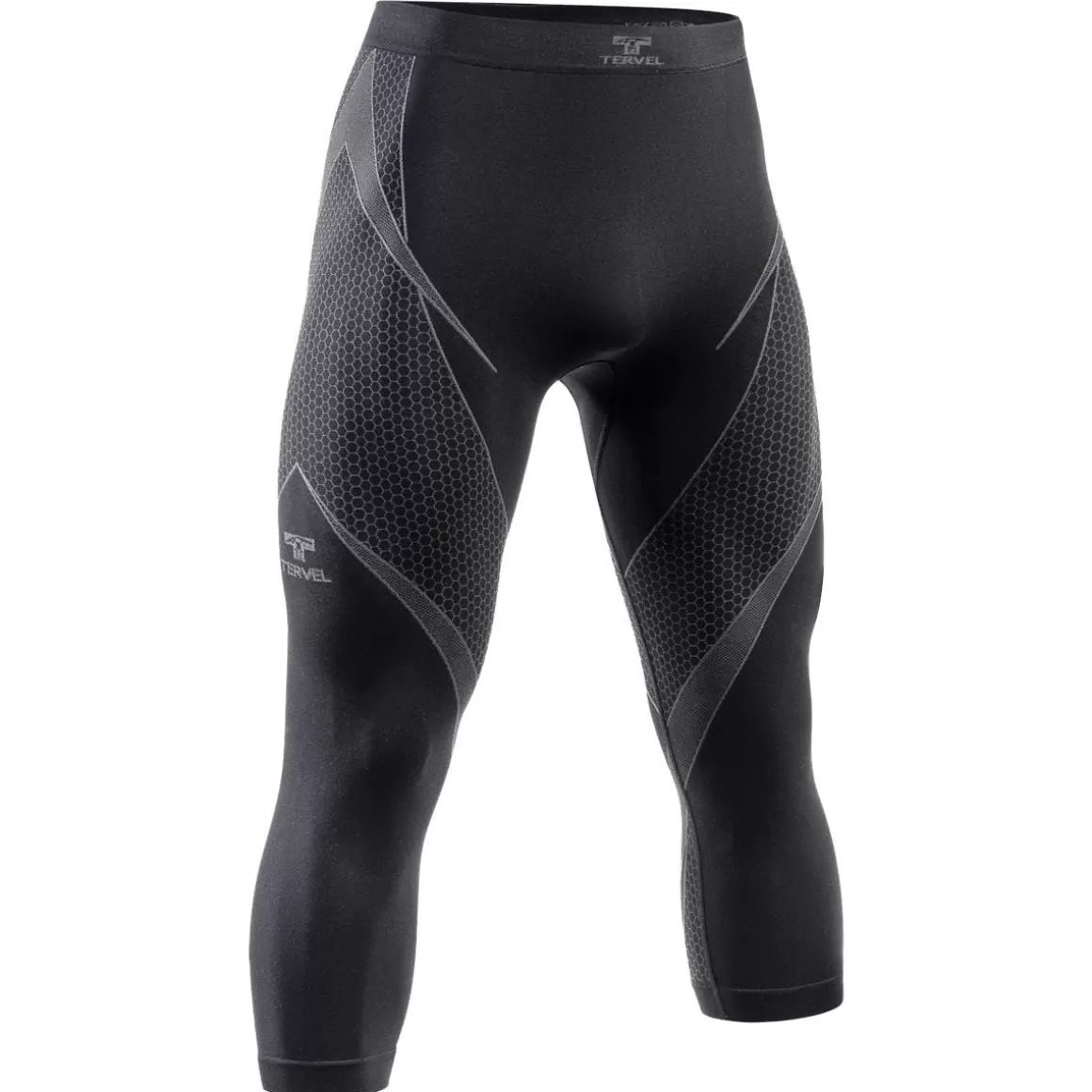 Viper Base Layers>Tervel Optiline Long Bottoms 3/4 Black/Grey