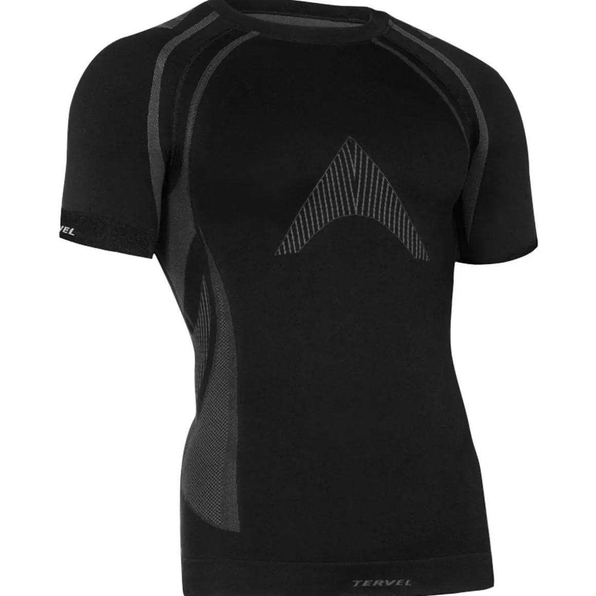 MFH Base Layers>Tervel Optiline Mod-02 Shirt Short Sleeve Black/Grey