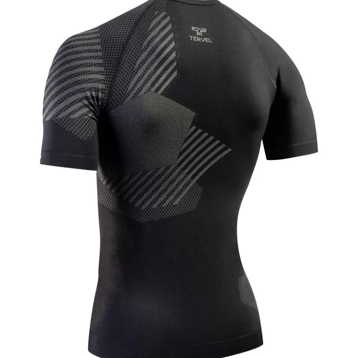 Brandit Base Layers>Tervel Optiline Shirt Short Sleeve Black/Grey