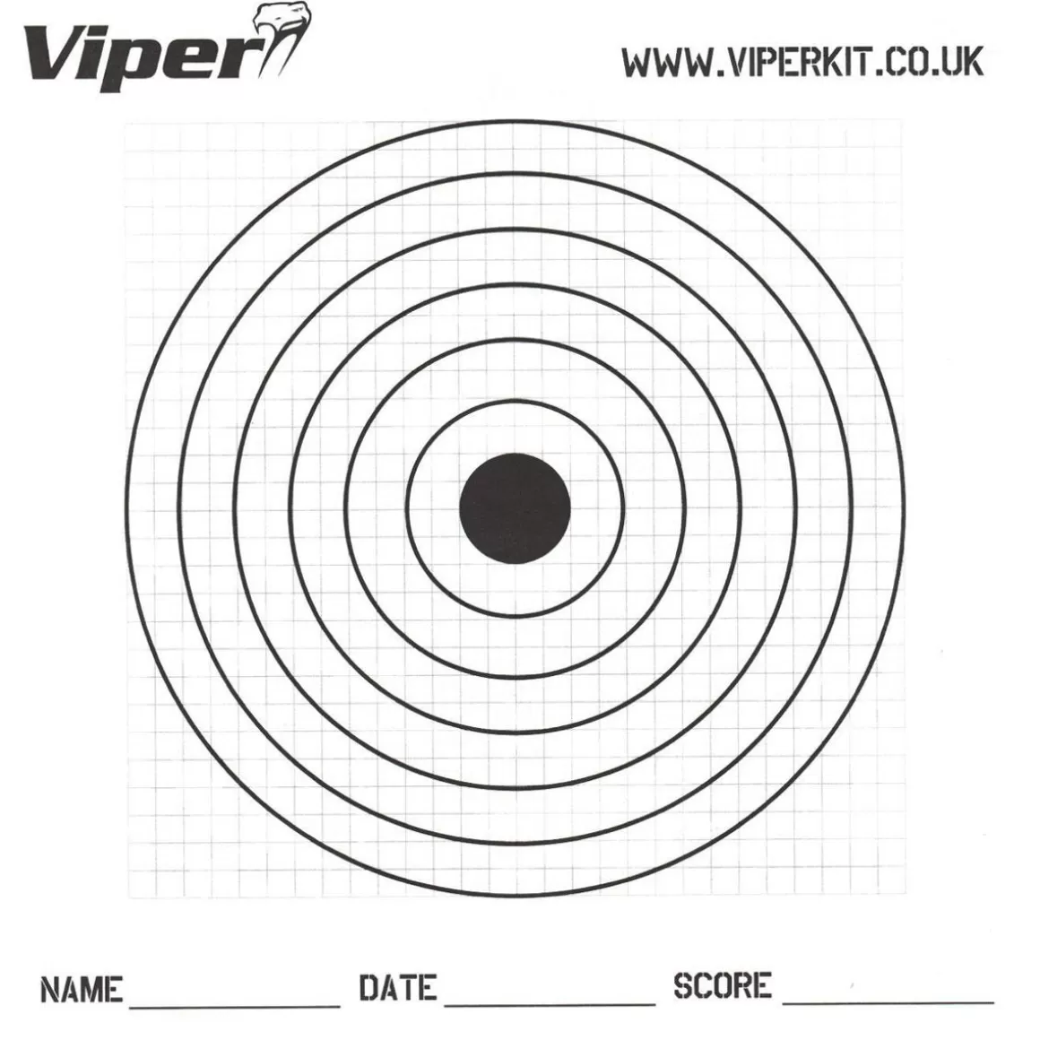 Viper Targets> Pro 17Cm Paper Targets (100 Pack)