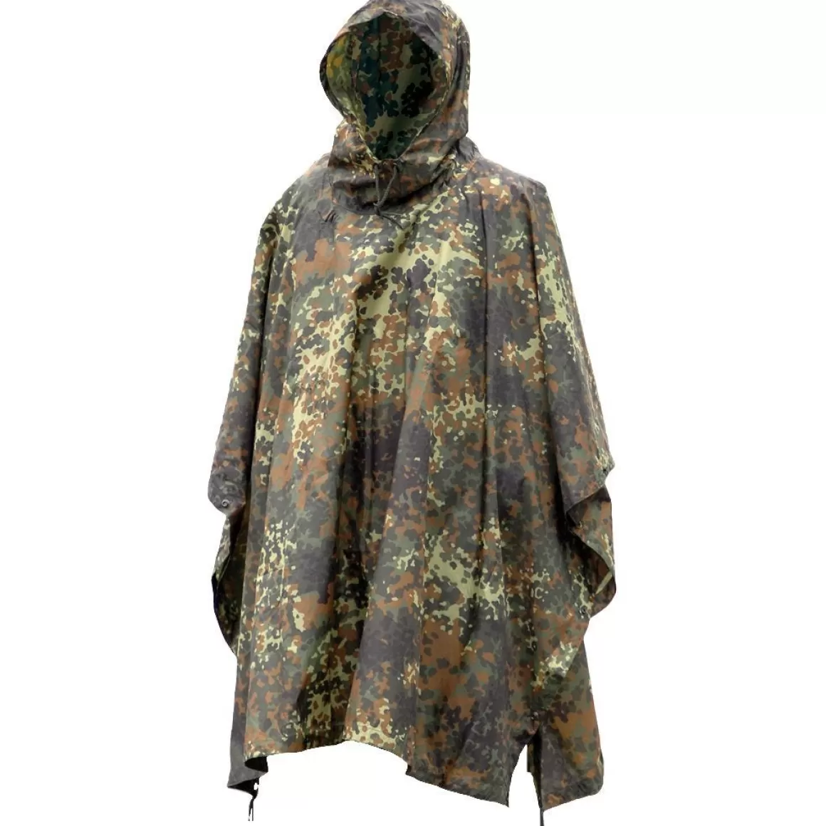 Mil-Tec Miscellaneous Accessories>Waterproof Poncho Ripstop Flecktarn