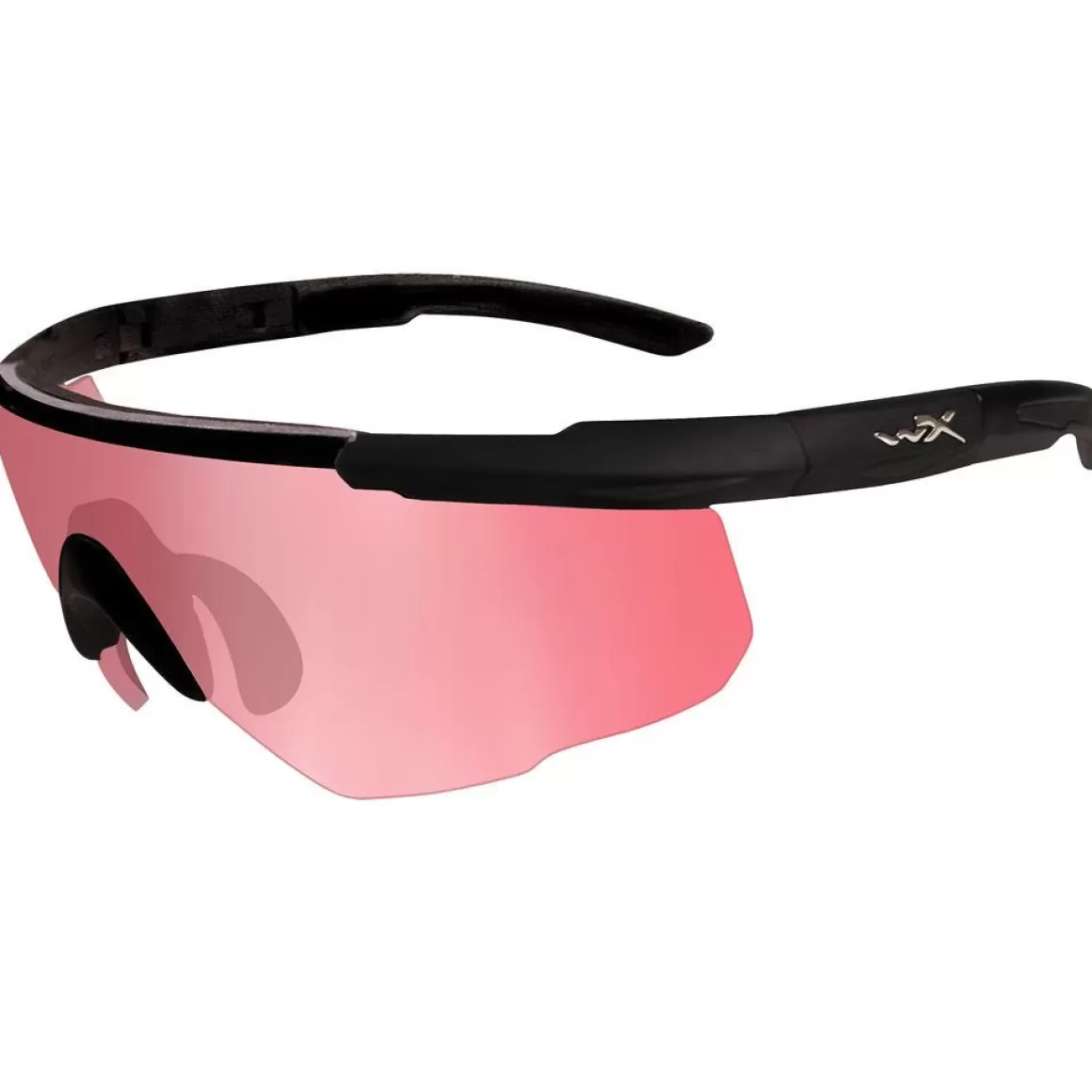 Wiley X Ballistic Glasses> Saber Advanced Glasses - Vermillion Lens / Matte Black Frame