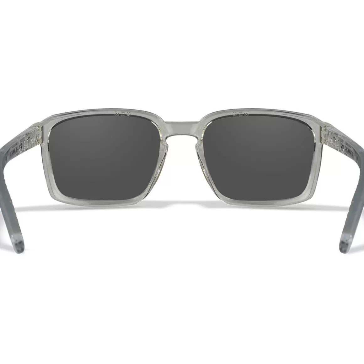 Wiley X Glasses> Wx Alfa Glasses - Captivate Polarized Blue Mirror Lenses / Gloss Clear Crystal Frame